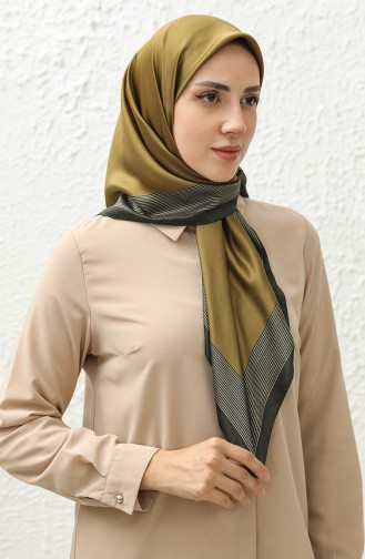 Karaca Plain Rayon Scarf 81018-12 Oil Green 81018-12