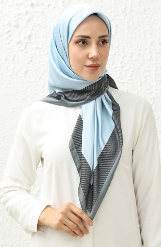 Karaca Plain Rayon Scarf 81018-13 Baby Blue 81018-13