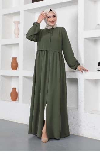 Khaki Abaya 0027SGS.HAK
