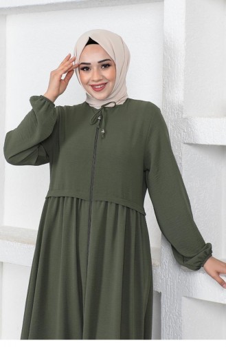 Khaki Abaya 0027SGS.HAK