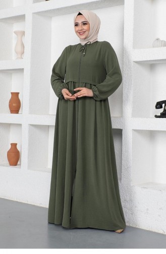 Khaki Abaya 0027SGS.HAK