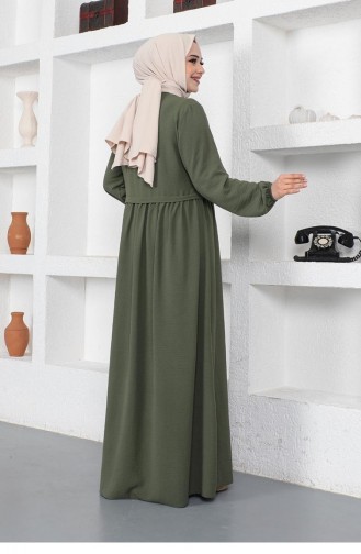 Khaki Abaya 0027SGS.HAK