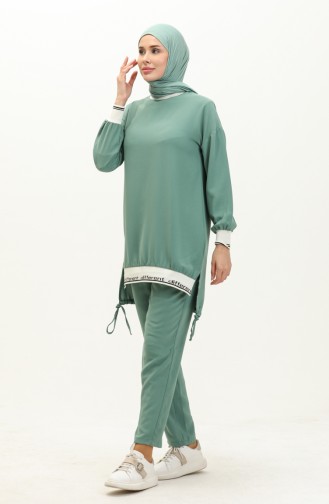 Ensemble Tunique Pantalon 70021-05 Vert Noisette 70021-05