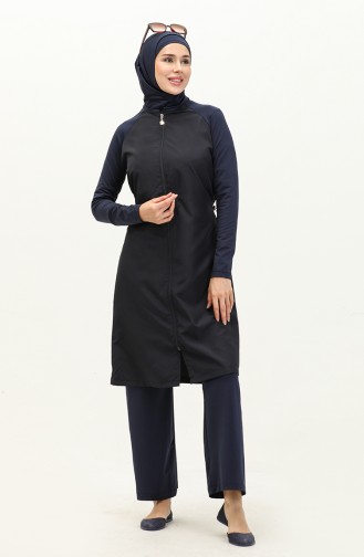 Navy Blue Swimsuit Hijab 7001