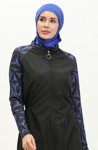 Black Swimsuit Hijab 7500