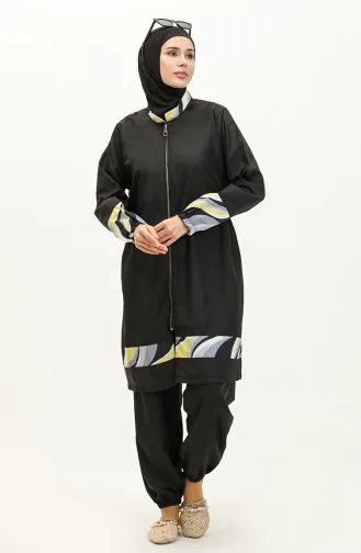 Maillot de Bain Hijab Noir 7520
