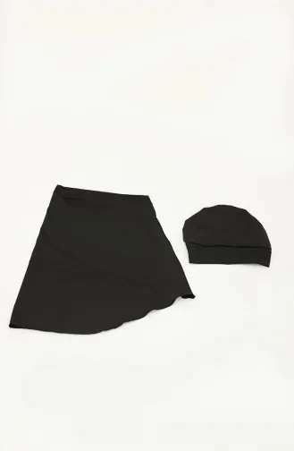 Maillot de Bain Hijab Noir 7520