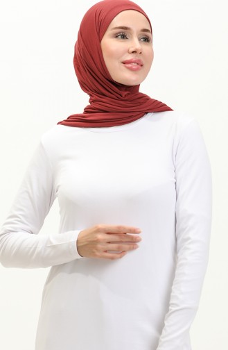 Penye Tunik 10645-05 Beyaz