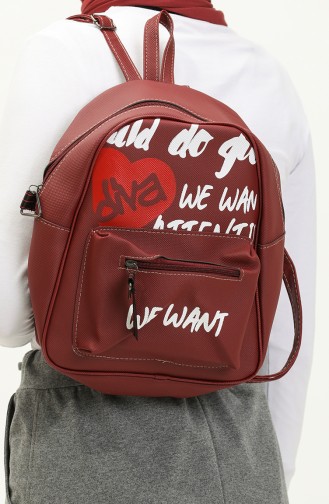 Stilgo Bayan Sırt Çantası CN87Z-03 Bordo