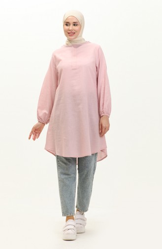Hidden Placket Tunic 1885A-01 Powder 1885A-01