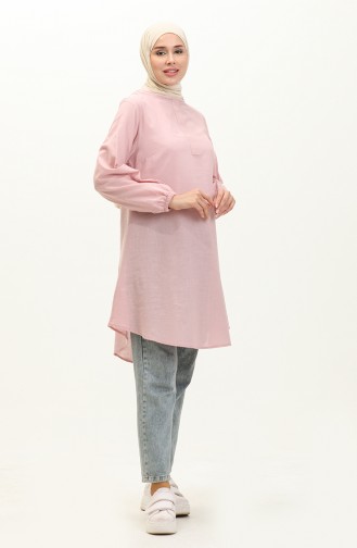 Hidden Placket Tunic 1885A-01 Powder 1885A-01