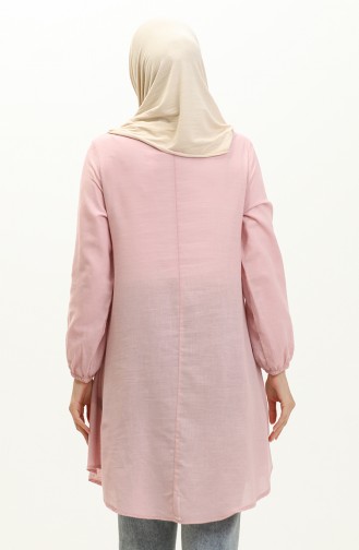 Hidden Placket Tunic 1885A-01 Powder 1885A-01