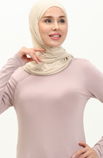 Penye Tunik 10645-07 Pudra