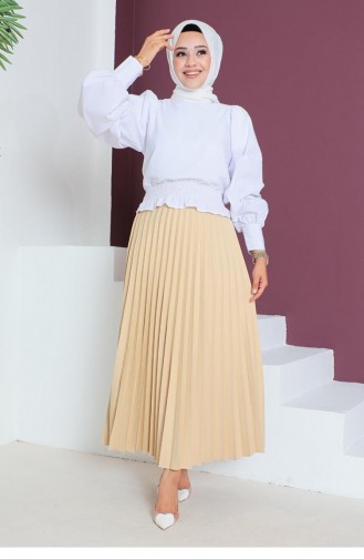 Piliseli Etek Camel