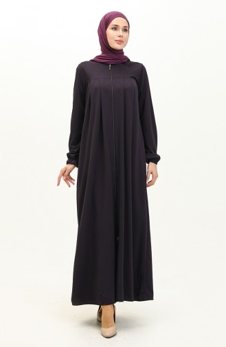 Robed Reißverschluss Abaya 0702-06 Lila 0702-06