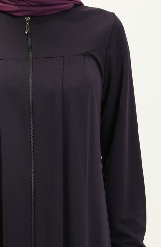 Robed Reißverschluss Abaya 0702-06 Lila 0702-06