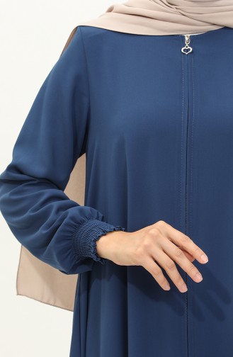 Zippered  Mevlana Abaya  1970-06 Indigo 1970-06