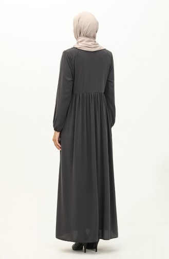 Abaya Imprimé Pierre 1979-08 Anthracite 1979-08