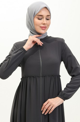 Anthracite Abaya 6085-03