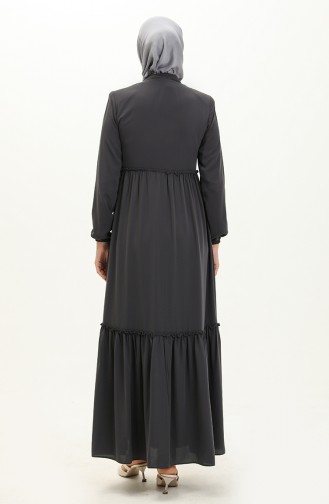 Anthracite Abaya 6085-03