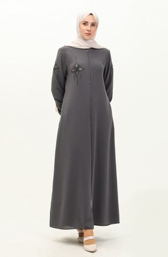 Wabenstoff Steine Abaya 6128-01 Anthrazit 6128-01