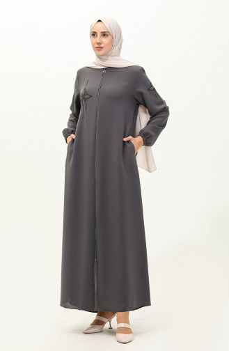 Anthracite Abaya 6128-01