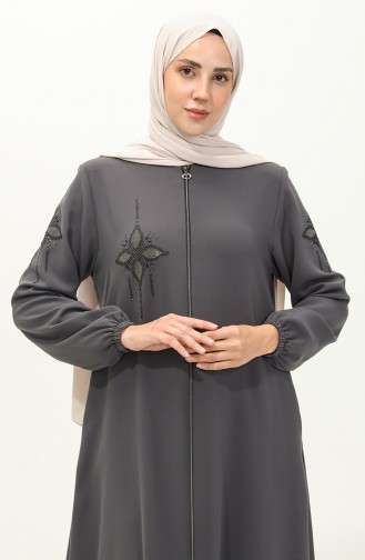 Anthracite Abaya 6128-01