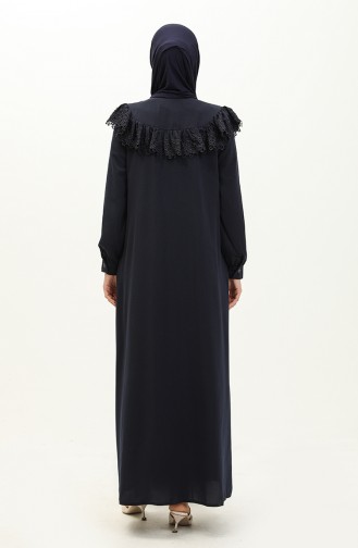 Lace Abaya 24Y8921-01 Navy Blue 24Y8921-01