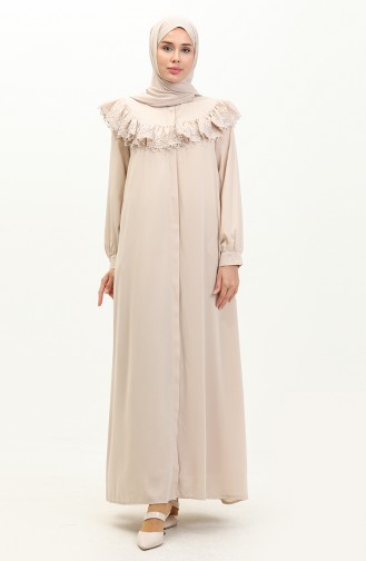 Lace Abaya 24y8921-03 Beige 24Y8921-03