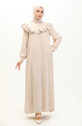 Lace Abaya 24y8921-03 Beige 24Y8921-03