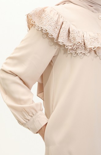 Lace Abaya 24y8921-03 Beige 24Y8921-03