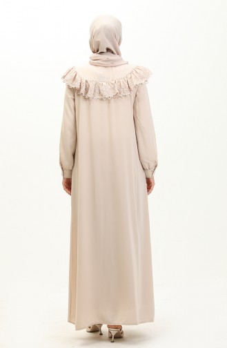 Lace Abaya 24y8921-03 Beige 24Y8921-03