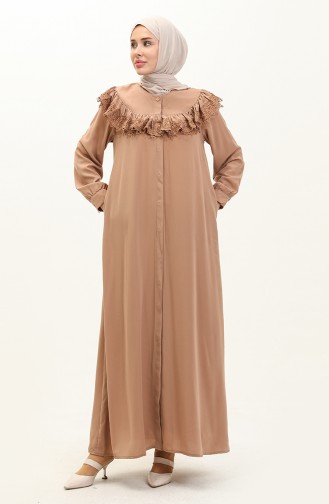 Lace Abaya 24y8921-04 Mink 24Y8921-04