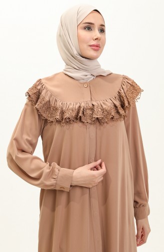 Lace Abaya 24y8921-04 Mink 24Y8921-04
