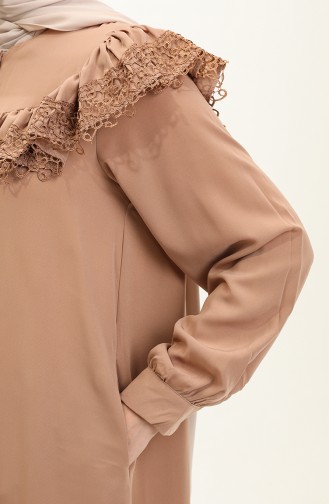 Lace Abaya 24y8921-04 Mink 24Y8921-04