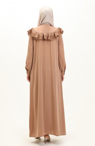 Lace Abaya 24y8921-04 Mink 24Y8921-04