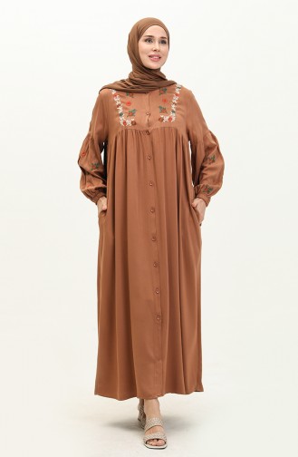 Abaya Brodée Bermando 24Y8925-02 Tabac 24Y8925-02