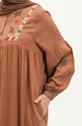 Bermando Bestickte Abaya 24Y8925-02 Taba 24Y8925-02