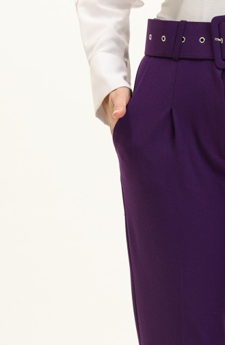 Belted Carrot Trousers 2001-07 Eggplant Color 2001-07