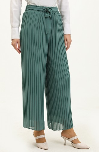 Belted Pleated Trousers 1001-07 Mint Green 1001-07