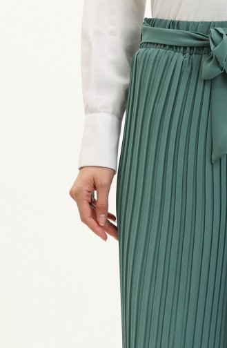 Belted Pleated Trousers 1001-07 Mint Green 1001-07