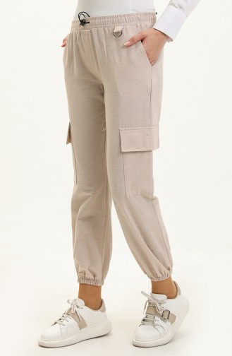 Pantalon Cargo Saisonnier 6102-01 Beige 6102-01