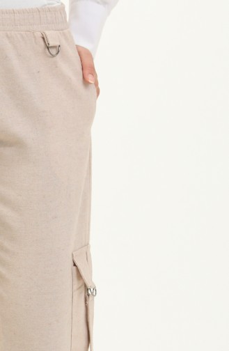 Pantalon Cargo Saisonnier 6104-01 Beige 6104-01