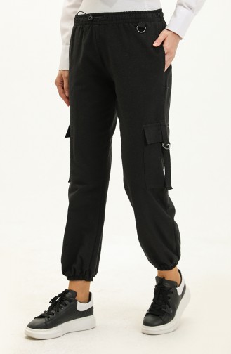 Saisonale Cargohose 6104-02 Schwarz 6104-02