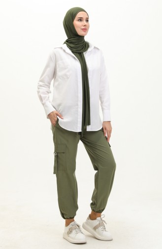 Cargo Pants with Pockets 6105-01 Khaki 6105-01