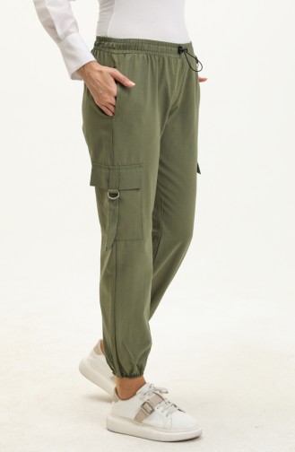 Cargo Pants with Pockets 6105-01 Khaki 6105-01