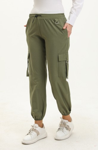 Cargo Pants with Pockets 6105-01 Khaki 6105-01