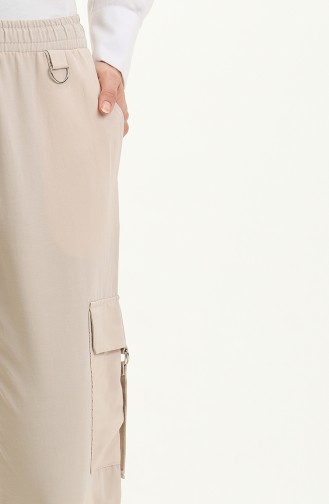 Pantalon Cargo Avec Poche 6105-03 Beige 6105-03