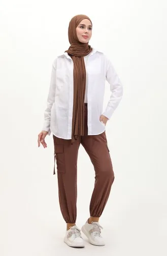 Cargohose mit Taschen 6105-04 Braun 6105-04