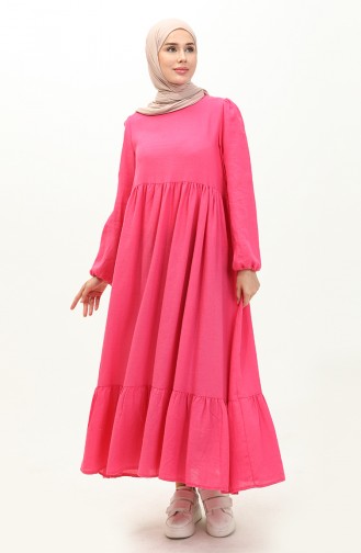 Gerafftes Kleid 1881-01 Rosa 1881-01